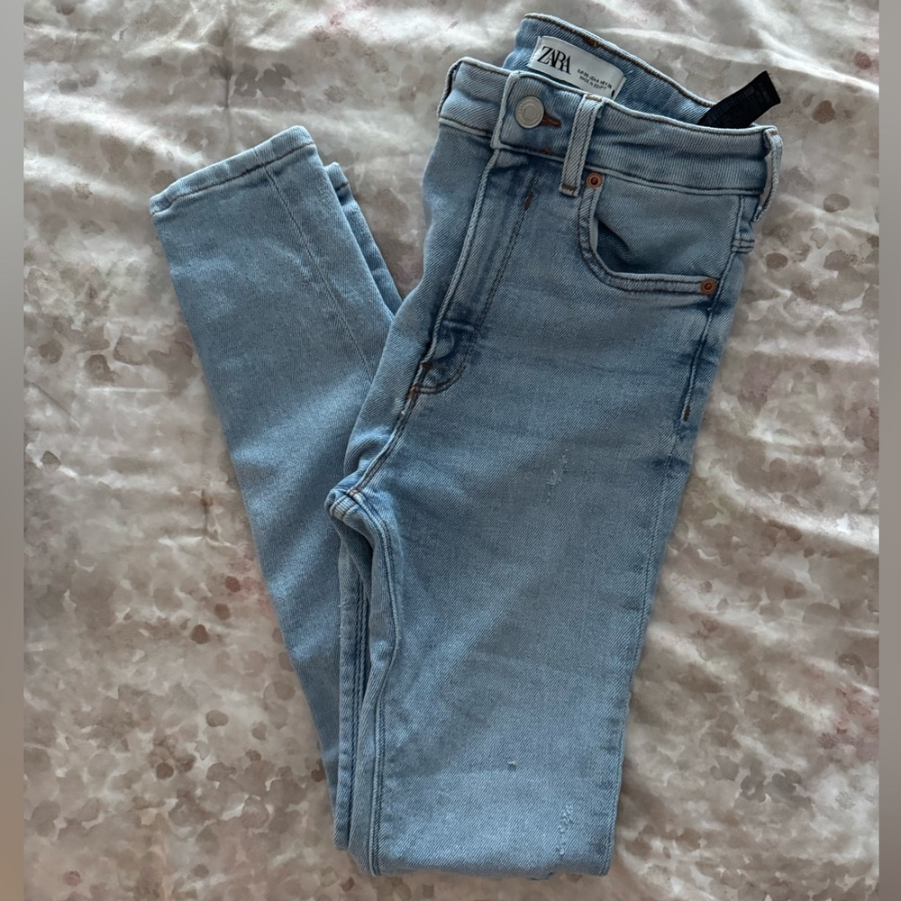 Zara high waisted skinny jeans